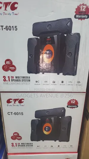Ct-6015 3.1 Channel Multimediaa Subwoofer and Three Satellite Speakers