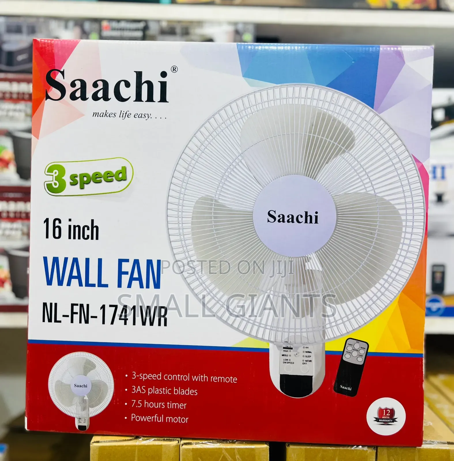 Saachi 16-Inch Wall Fan