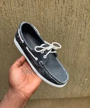 Men’S Classic Black/White Platinum Sebago Dockside Boat Shoes