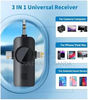 F11-2 Wireless Collar Microphone for iPhone/Android/Type C 3 in 1