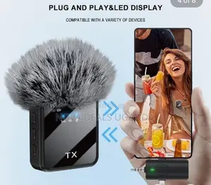 F11-2 Wireless Collar Microphone for iPhone/Android/Type C 3 in 1