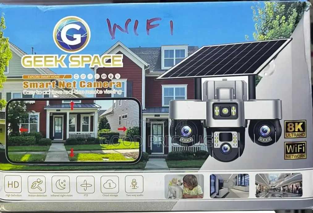 Geek Space 3-Lens Solar Smart PTZ Camera