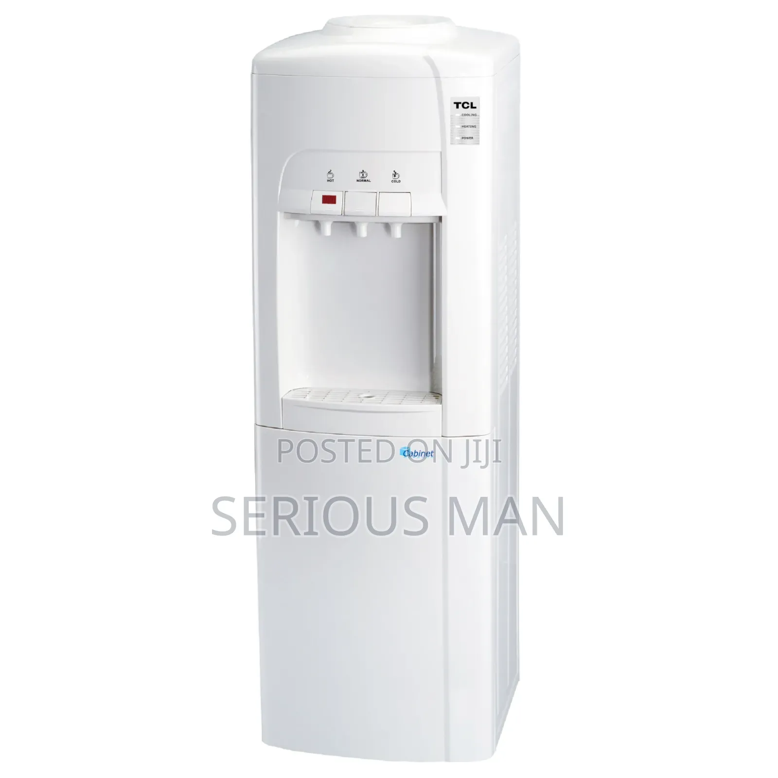 Freestanding Vertical Top-Loading Water Dispenser.