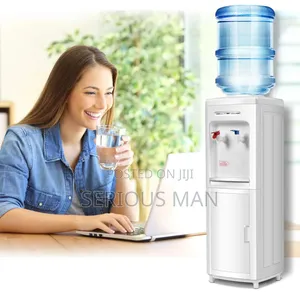 Freestanding Vertical Top-Loading Water Dispenser.