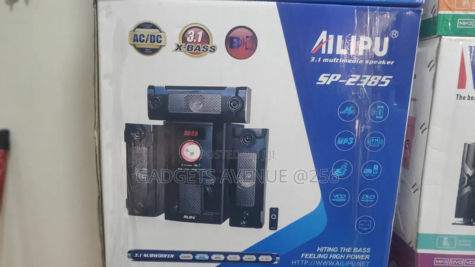 Ailipu Sp-2385 3.1 Multimedia Speaker Sys a Digital Display, Subwoofer