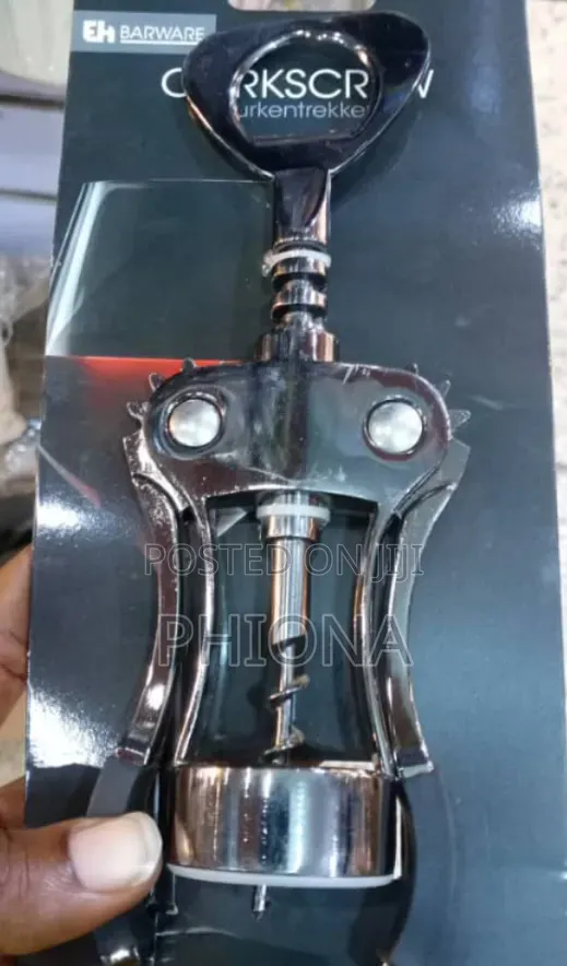 Black Silver Wine Opener