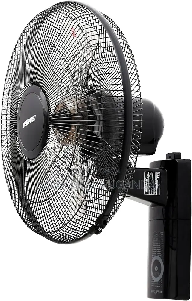 Geepas16-inch Wall Fan 3speed With 2 Pull String Cords 5leaf Blades