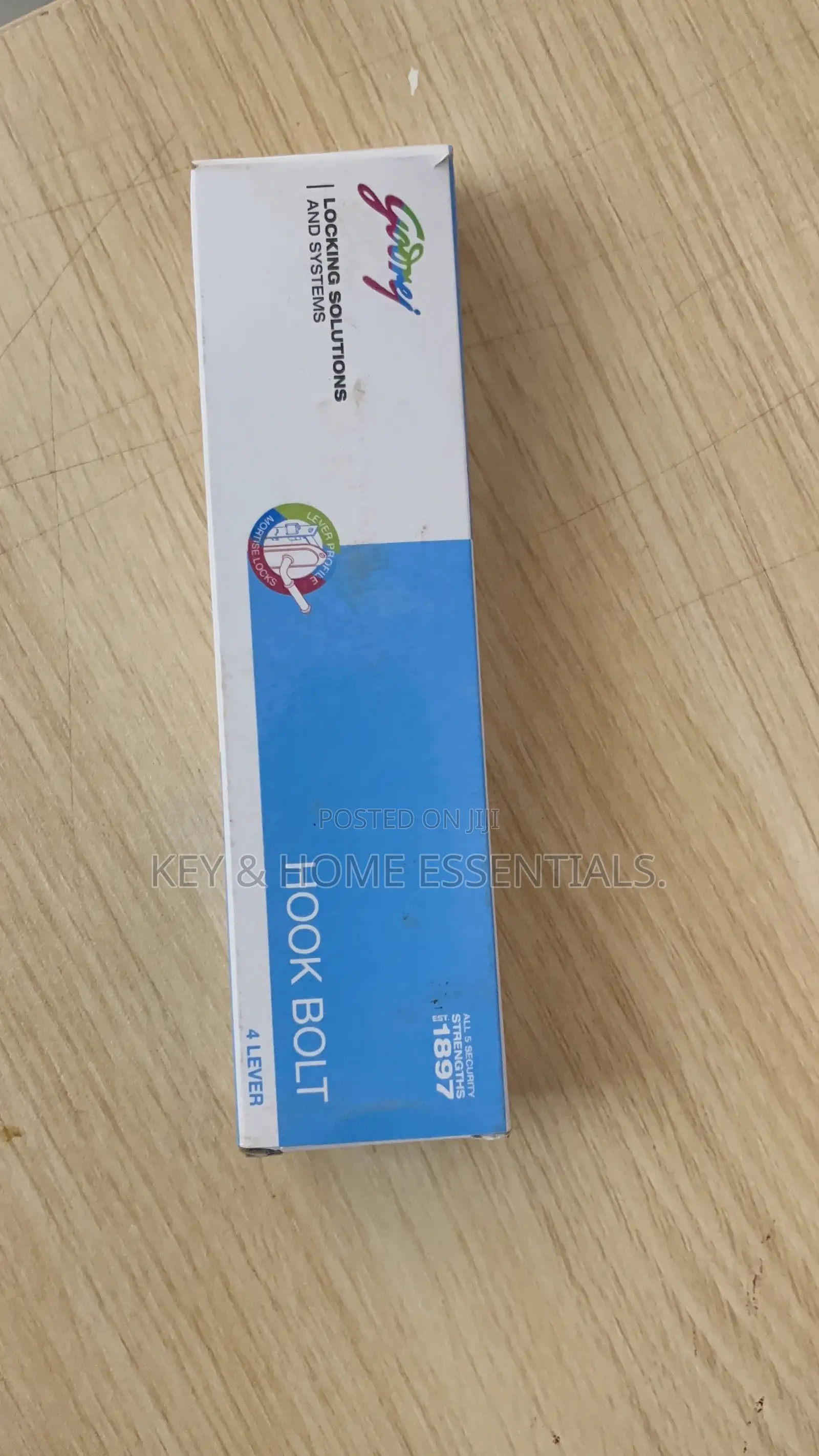Godrej 4-Lever Hook Bolt Lock – Heavy Duty Security for Sliding Doors