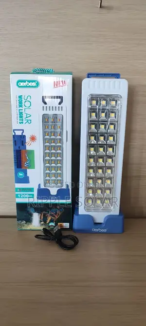 Aerbes Ab-Ty174 Solar Work Light Rechargeable 24 Led Emergency Lamp