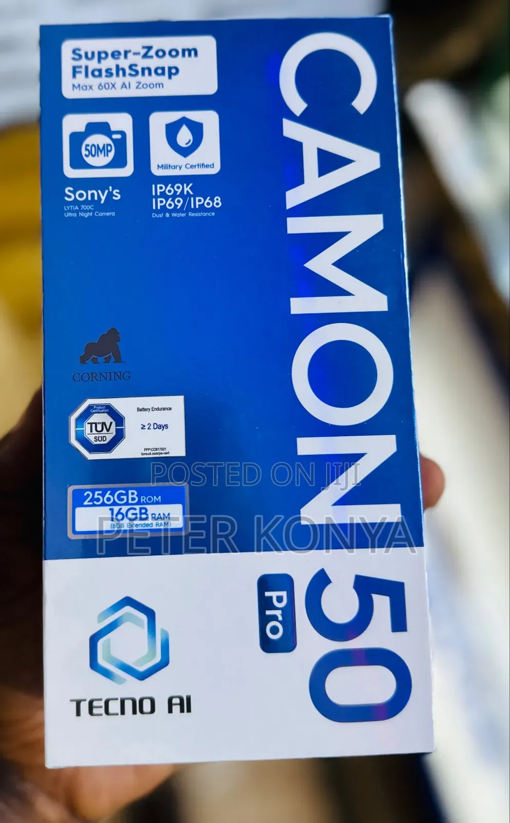 New Tecno Camon 50 Pro 256 GB Silver
