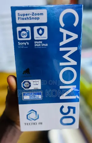 New Tecno Camon 50 256 GB Blue
