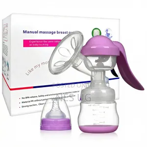Manual Breast Pump Adjustable Suction Silicone Hand Breast Pump