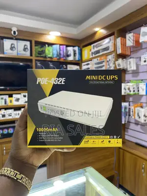 Poe-432e Mini Dc Ups With a 10000mah Battery Network Power Backup