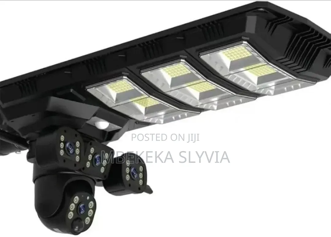 Ai Solar Camera + Lighting-3lens Wireless Camera