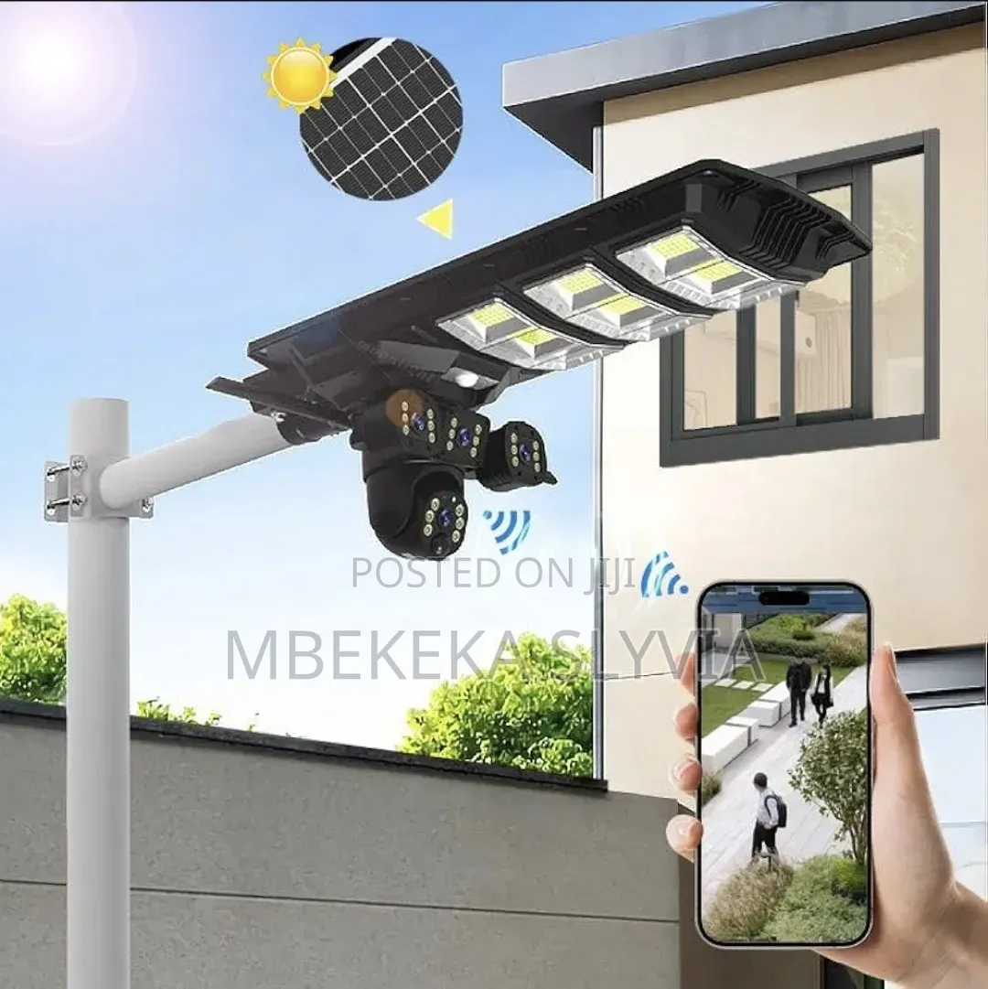 Ai Solar Camera + Lighting-3lens Wireless Camera