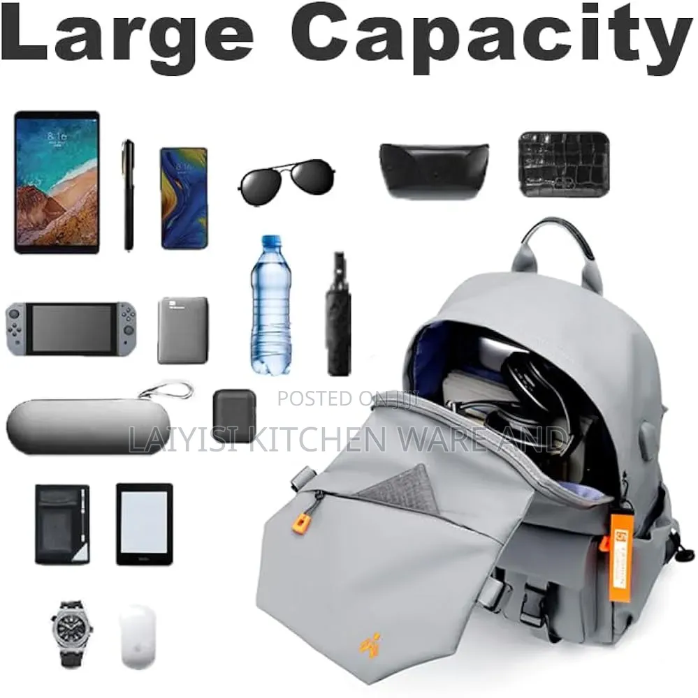 Unisex Waterproof Backpack – Durable Travel, School Everyday Pack Bag