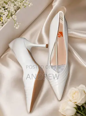 Luxury White High Heels for Ladies – Wedding, Office Party Shoes