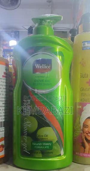 1.5litres Abottle of Wellice Olive Oil Refreshing Shower Gel.