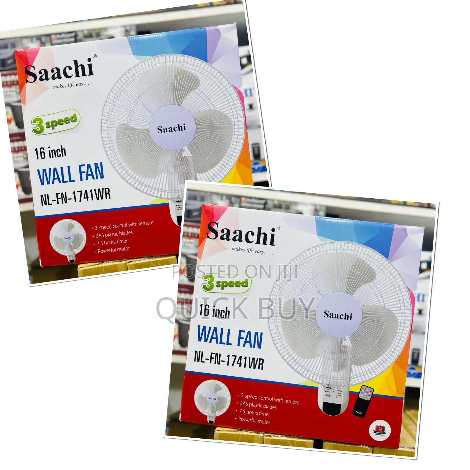 Saachi 16-Inch Wall Fan