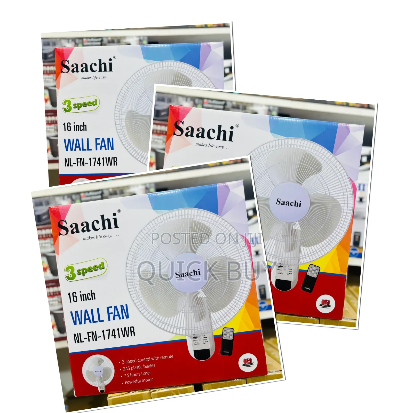 Saachi 16-Inch Wall Fan