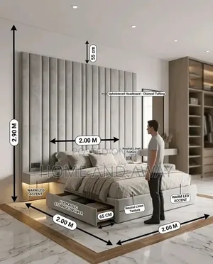 Full Dressed Wall Panel Beds in Any Colour or Size From 2,500,000/-
