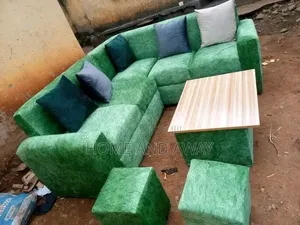 Mini L Sofas With Two Square Poufs in Any Colour From 980,000/-