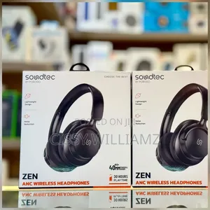 Active Noise Cancelling Headphones Soundtec Zenc Bluetooth Headphones