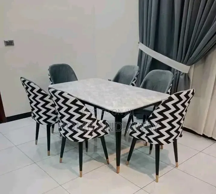 African Pattern 6 Seaters Dining Seta on Order Any Colour 2,000,000/-
