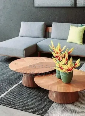 Two Piece Round Japanese Center Tables in Any Colour From 800,000/-