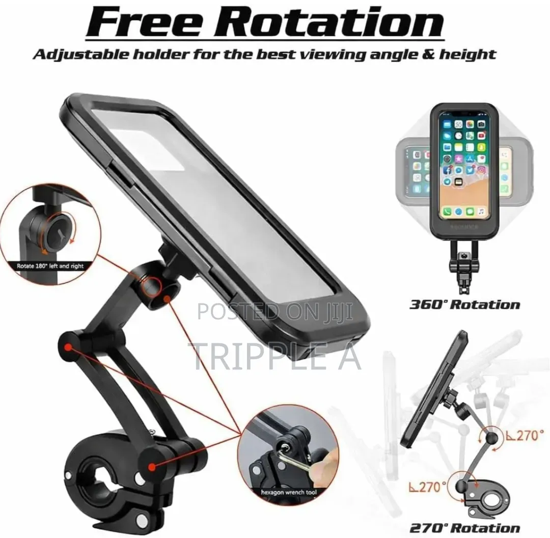 360° Rotation Waterproof Bike Phone Case/ Holder