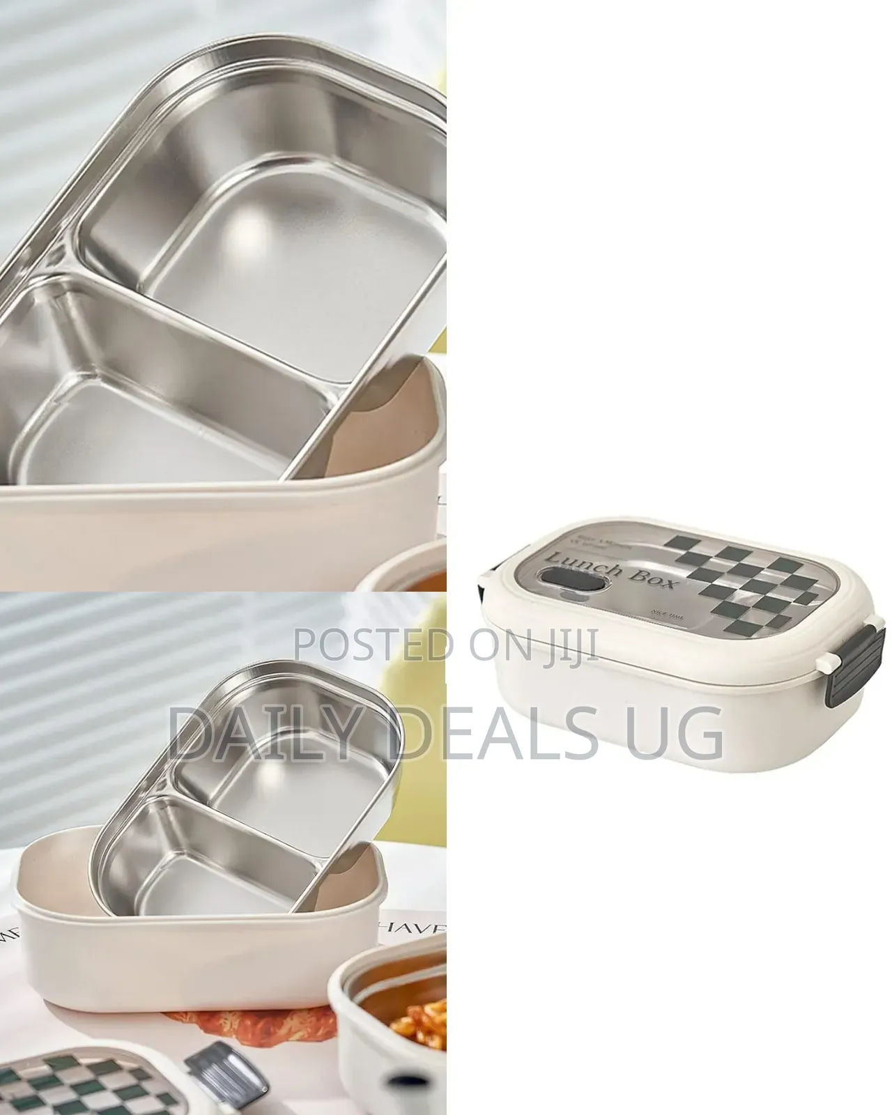 White Bento Lunch Box