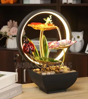Ladybug Tabletop Fountain With Led Lighting