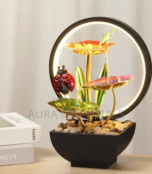 Ladybug Tabletop Fountain With Led Lighting