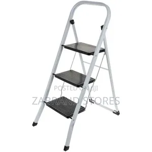 Foldable Stepping Ladder 3 Steps- White