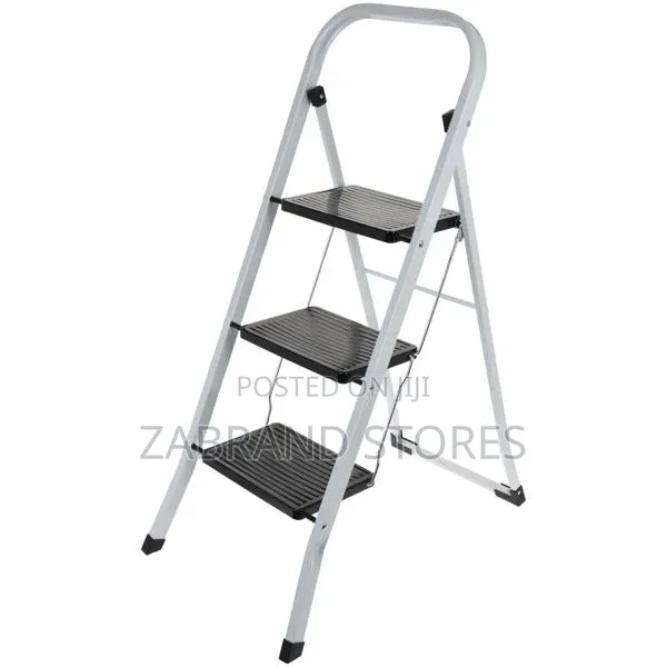 Foldable Stepping Ladder 3 Steps- White