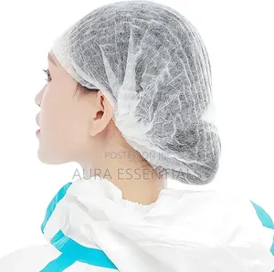100pcs Non-woven Disposable Hair Net Bouffant Caps