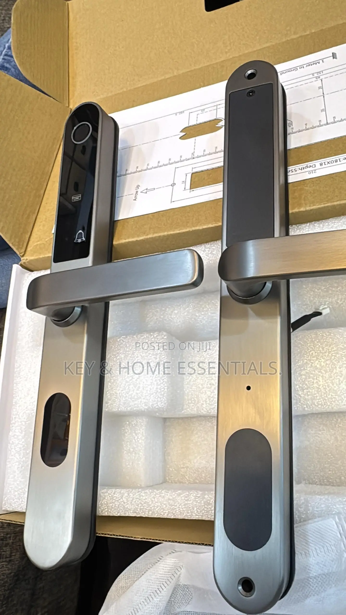 Slim Smart Lock for Aluminum Metallic Doors