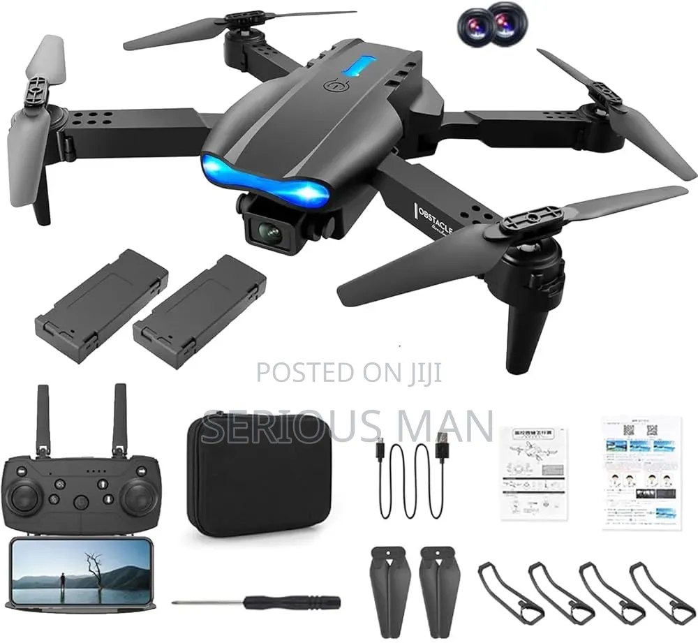 E99 Pro Max Foldable Drone Dual Hd Cameras.