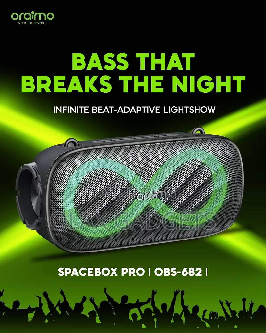 Oraimo Spacebox Pro 80w Karaoke-Support Wireless Speaker