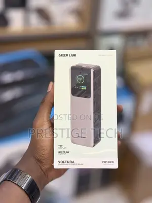 Green Lion Voltura Laptop Power Bank 20000mah, 100w, TFT Display