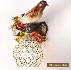 Bird on Branch Wall Light