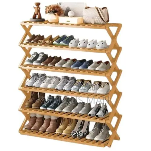 Wooden Shoe Racker -Brown