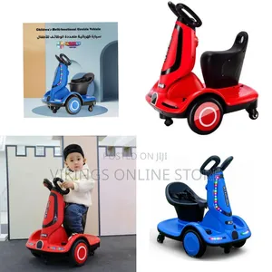 Kids Scooter With 4 Wheels, Electric Ride on Toys for Children Remote