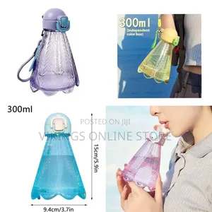 Sports Water Bottle 300ml Outdoor Water Bottle With Badminton Steering