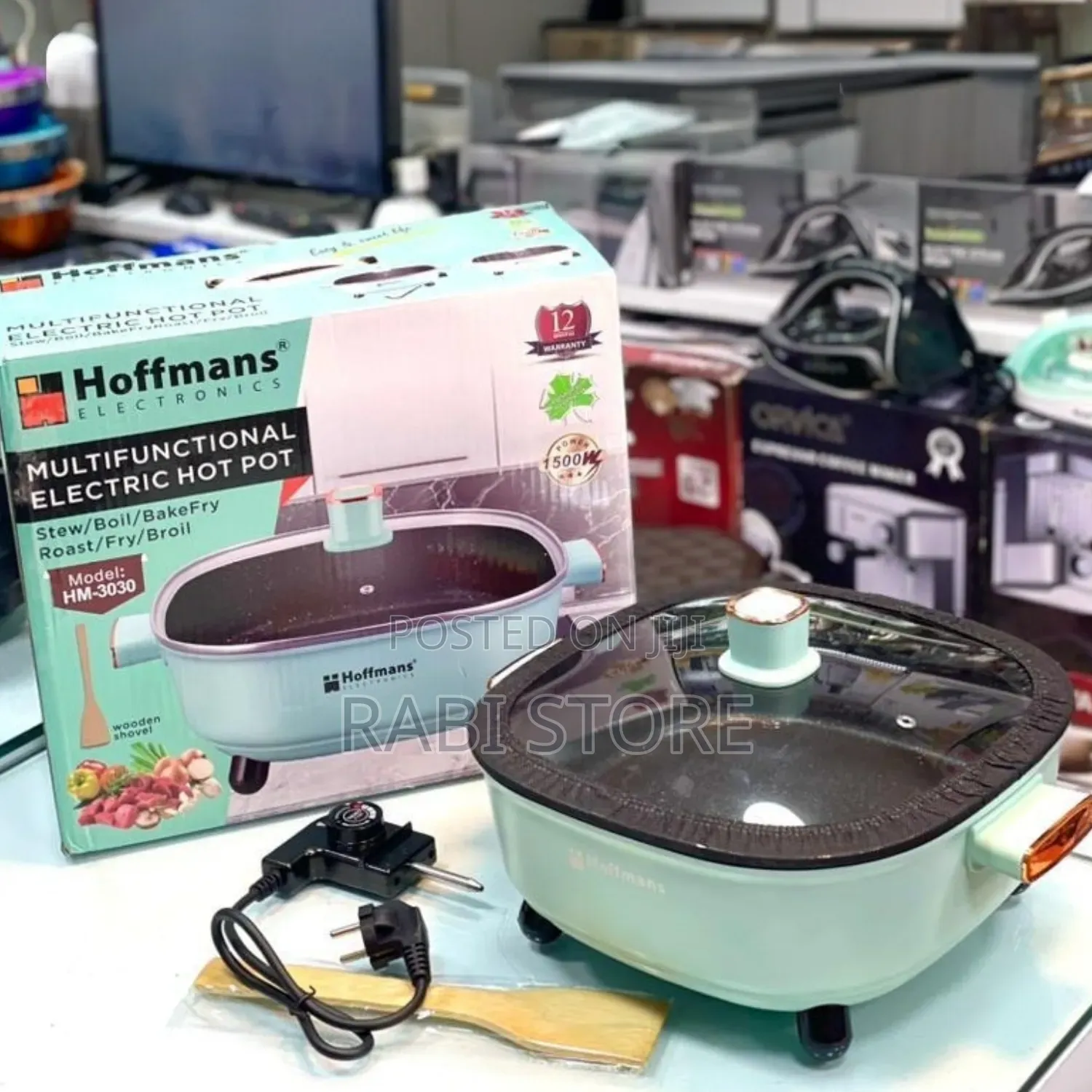 Hoffmans Hm-3030 6-Liter Multifunctional Electric Hot Pot Cooker