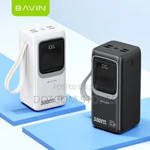 Bavin – High Capacity Power Bank, 50 000 Mah, 22.5w Fast Charge.