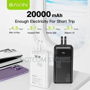 Bavin 20000mah Pd20w 22.5w Portable Fast Charging Power Bank