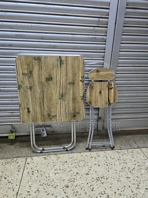 Study Foldable Wooden Table and Chair