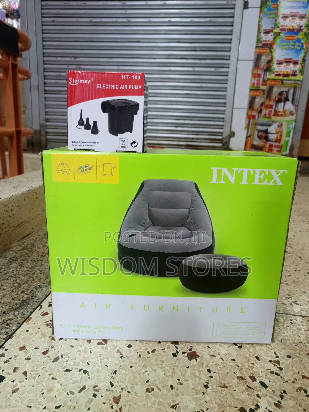 Intex Inflatable Air Sofa With Footrest