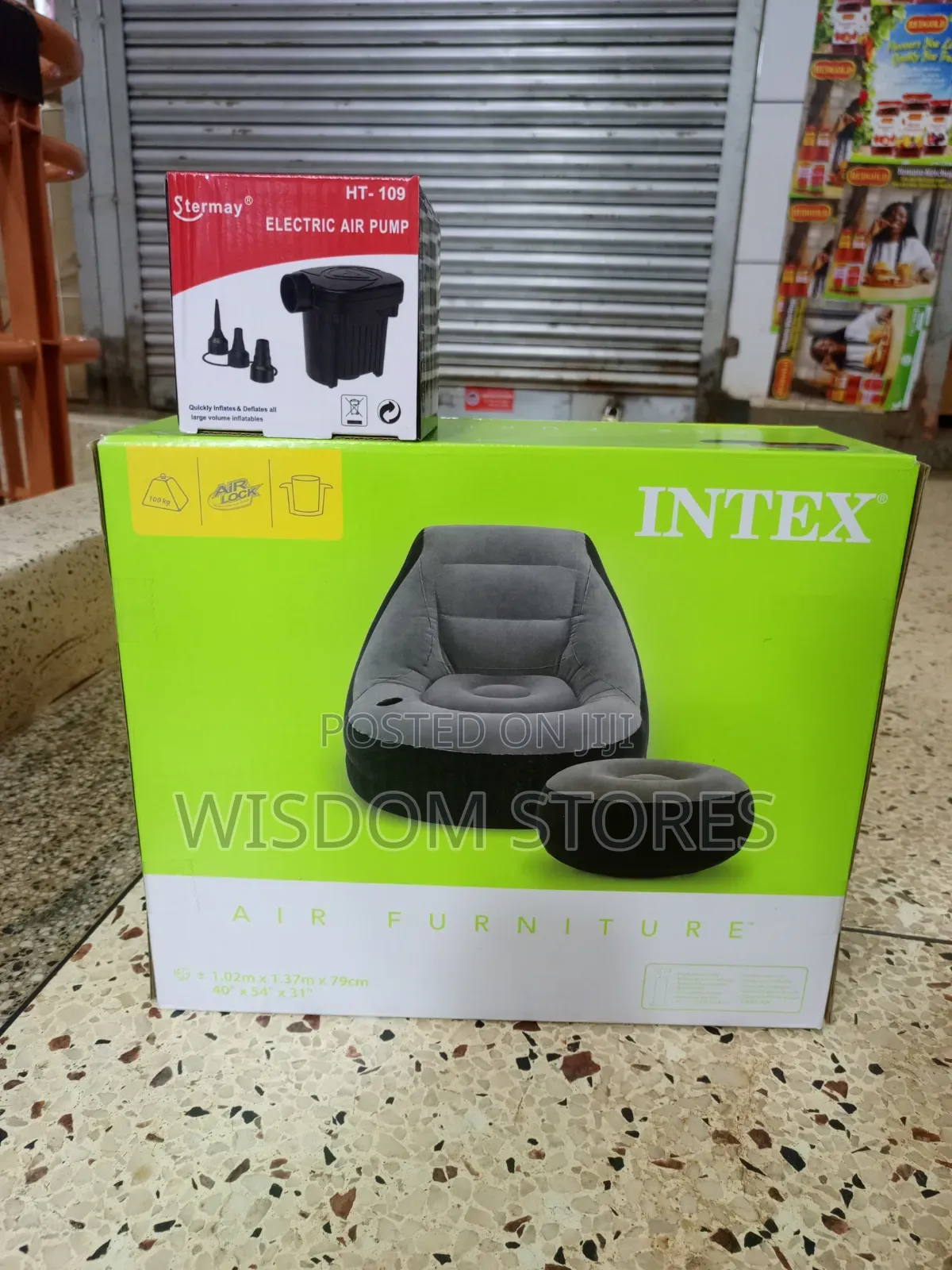 Intex Inflatable Air Sofa With Footrest
